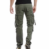 Ceekoo New Mens Cargo Pants Multi Pocket Overall Mens Combat Cotton Trousers Army Casual Joggers Pants Men Plus Size 42 Drop Shipping