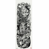 Ceekoo  -  1 Piece Full Flower Arm Waterproof Temporary Tattoos Sticker Large Old School Buddhism Pattern Body Art Tattoo