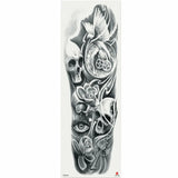 Ceekoo  -  1 Piece Full Flower Arm Waterproof Temporary Tattoos Sticker Large Old School Buddhism Pattern Body Art Tattoo