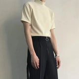 Ceekoo Half Turtleneck Short Sleeve T-shirt