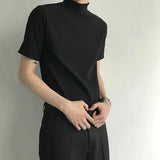 Ceekoo Half Turtleneck Short Sleeve T-shirt