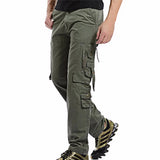 Ceekoo New Mens Cargo Pants Multi Pocket Overall Mens Combat Cotton Trousers Army Casual Joggers Pants Men Plus Size 42 Drop Shipping