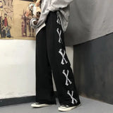 Ceekoo  Y2k Oversize Wide Pants Japanese Men Streetwear Korean Sweatpants Print Casual Sport Straight Trousers