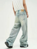 Ceekoo Light Blue Wide Leg Jeans