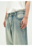 Ceekoo Light Blue Wide Leg Jeans