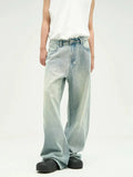 Ceekoo Light Blue Wide Leg Jeans