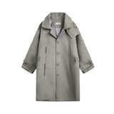 Ceekoo Oversize Stand Neck Coat WN9409