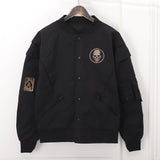 mens outfits MA1 Pilot Jacket Workwear Stand Collar Jacket Men's Embroidered Youth Baseball Uniform Jacket Q978