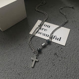 Ceekoo CROSS DOUBLE LAYER CHAIN NECKLACE