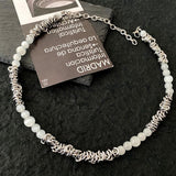 Ceekoo PEARL THORN CHAIN NECKLACE