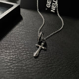 Ceekoo CROSS RING PENDANT NECKLACE