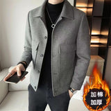 old money outfits men Woolen Coat Men's Autumn and Winter New Korean Style Trendy All-Match Casual Jacket Men's Top