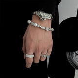 Ceekoo SKULL PEARL BRACELET