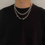 Ceekoo DOUBLE LAYER CHAIN NECKLACE