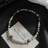 Ceekoo WHITE PEARL NECKLACE