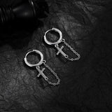 Ceekoo DANGLE CROSS EARRINGS (PAIR)