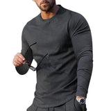 men fall outfit Men's Suit Spring and Autumn Loose round Neck Long Sleeve T Pants Two-Piece Casual Men's Sportswear