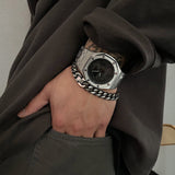 Ceekoo ANCIENT DARK SILVER CHAIN BRACELET