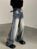 Ceekoo Vintage Washed Blue Jeans