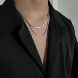 Ceekoo DOUBLE LAYER SNAKE CHAIN NECKLACE