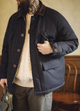 Ceekoo American Retro Safari Hunting Cotton Thick Keep Warm Men's Jacket