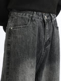 Ceekoo American Retro Simple Loose Old Jeans