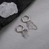 Ceekoo DANGLE CROSS EARRINGS (PAIR)