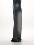 Ceekoo Loose Straight Wide-Leg Jeans