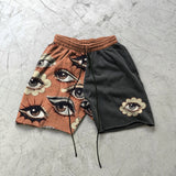 black men fashion urban Summer New Geometric 3D Digital Printing Shorts Couple Men's and Women's Japanese Beach Pants