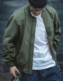 Ceekoo American Retro Air Force MA1 Bomber Military Men's Jacket