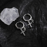 Ceekoo DANGLE CROSS EARRINGS (PAIR)