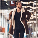 mens fall fashion New Winter Polar Fleece Composite Suede Men's Warm Jacket