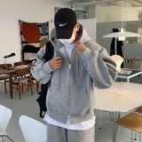 guys clothing styles Early Autumn Black Hooded Sweater Coat Men's Casual Pants Ankle-Tied Pants Suit Loose American Korean Style Dongdaemun