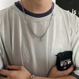 Ceekoo SHURIKEN CROSS CHAIN NECKLACE