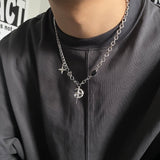 Ceekoo STAR CROSS PENDANT MULTI-CHAIN NECKLACE