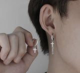 Ceekoo DANGLE CROSS EARRINGS (PAIR)