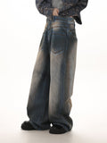 Ceekoo Loose Straight Wide-Leg Jeans