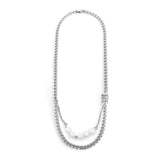 Ceekoo PEARL DOUBLE LAYER CHAIN NECKLACE