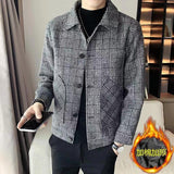 old money outfits men Woolen Coat Men's Autumn and Winter New Korean Style Trendy All-Match Casual Jacket Men's Top