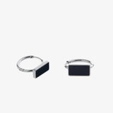 Ceekoo BLACK SQUARE EARRING