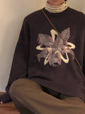 Ceekoo Tassel Flower Sweater