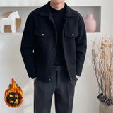 old money outfits men Woolen Coat Men's Autumn and Winter New Korean Style Trendy All-Match Casual Jacket Men's Top