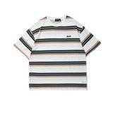 Ceekoo Retro Striped Short-sleeved T-shirt