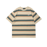 Ceekoo Retro Striped Short-sleeved T-shirt