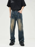 Ceekoo Retro Washed Jeans Pants