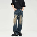 Ceekoo Retro Washed Jeans Pants