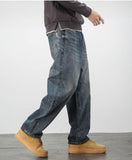 Ceekoo Retro Wide-leg Jeans