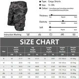 ceekoo Men's Cargo Shorts Mens Tactical Shorts Casual Big Pocket Sports Slacks Casual Fashion Knee-length Cargo Short Pants Summer Male