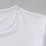 Ceekoo White T-Shirts Mens Plain Color Summer Male Casual Short Sleeve O-Neck Tees Tops Oversize 5XL Clothes