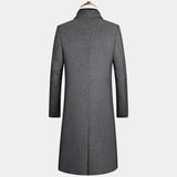 Ceekoo Autumn Winter Long Wool Coat Men Fashion Pea Coat Jacket Wool & Blends Jackets Mens Woolen Overcoat